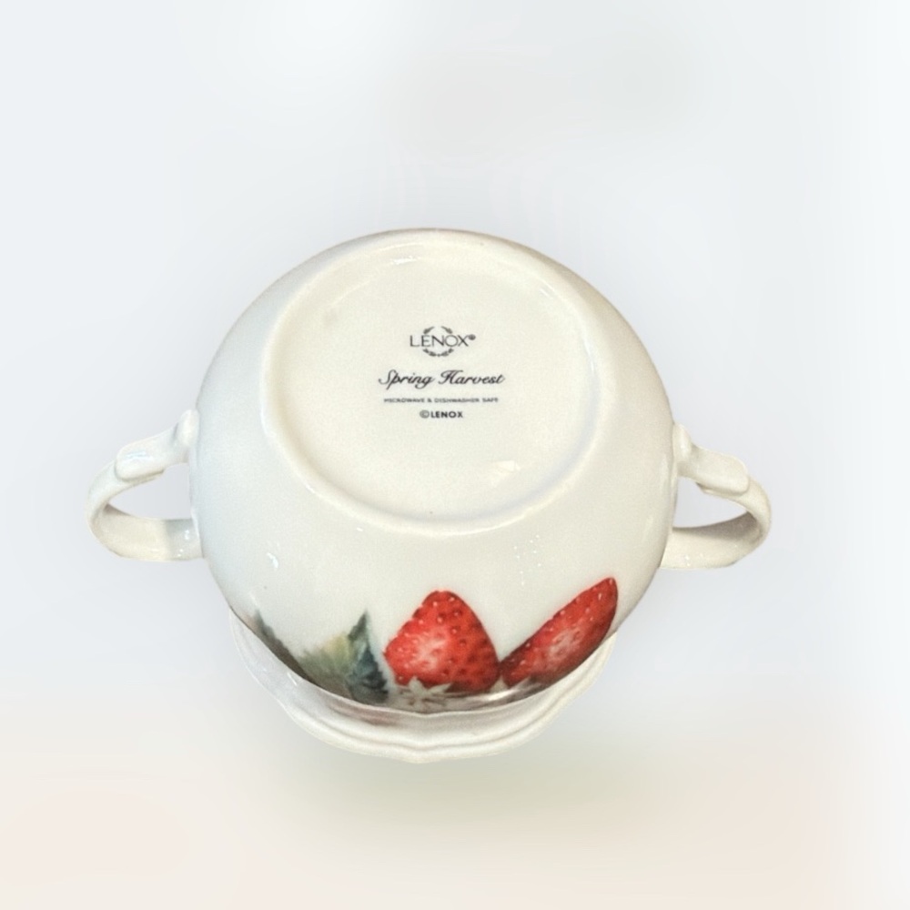 Lenox Spring Harvest Porcelain Sugar Bowl with Lid - Picture 5 of 5